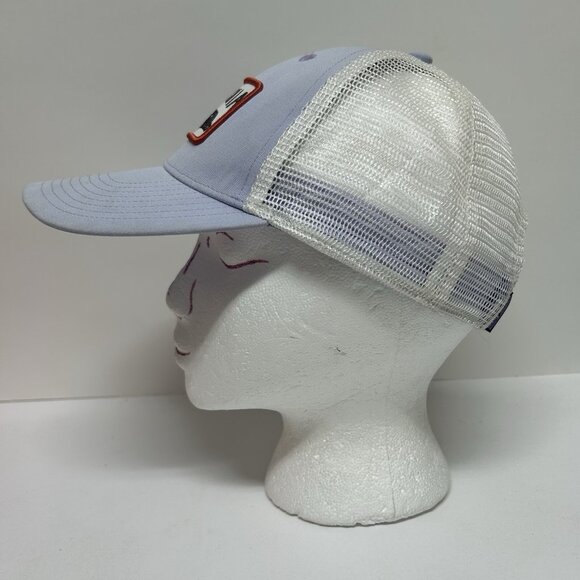PATAGONIA Old Patch Trucker Hat Cap Mesh Adjust Snapback Outdoors Casual Purple - Picture 2 of 8